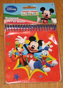 Disney Mickey Mouse Donald Duck Goofy Notebook Notepad Autograph Book