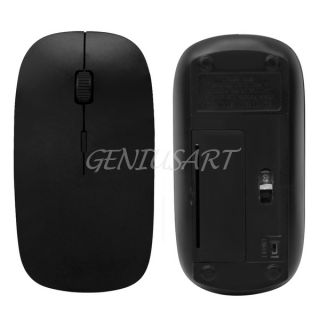 2 4G Mini Wireless Optical Mouse Mice USB Receiver for Laptop PC Black New