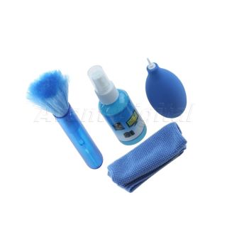4 in1 LCD LED Plasma Computer Monitor Screen Cleaning Cleaner Kit Cloth