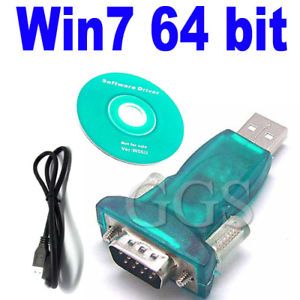 USB to Serial RS232 DB9 Adapter Converter for Win7 Window 64 New PL2302 Chipset