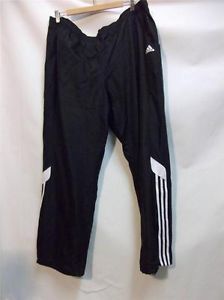 Adidas Mens Track Pants Adna Rev Black White Running Training Size 2XL Striped