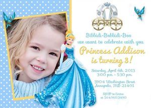 Cinderella Disney Princess Birthday Printable Birthday Party Invitation