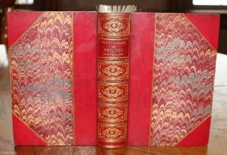1839 1st Ed Printing History Printers Engravings RARE Antique Leather Book Books