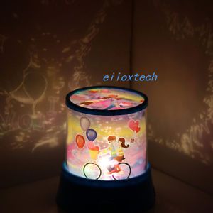 Lover on The Bike Projector LED Lamp Night Light Romantic Light USB Cable Gift