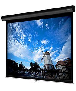 150" Motorized Projector Screen 16 9 White Matte Remote Home Theater Projection