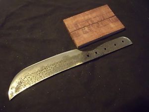 Hand Forged Bushcraft Patch Hunting Knife Blade Blank with Katalox Scales