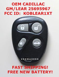 Excellent Cadillac DeVille Keyless Entry Remote 25695967