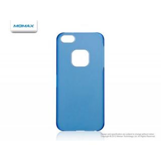 Momax Ultra Thin Clear Touch Case with Screen Protector for iPhone 5 Blue