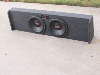 Ford F150 Truck 2009 2012 Crew Cab Dual 12" Sub Box with PowerBass Subwoofers