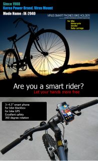 Bike Motorcycle Cycle Bicycle Stroller Handle Mount Holder Smart Phone iPhone
