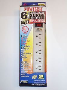 Heavy Duty 6 Outlets Power Strip Surge Protector with Safety Circuit Breaker