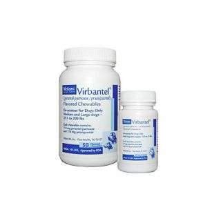 Virbantel Chewable Tablets for Medium Large Dogs 50 Tablets