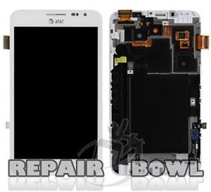 Samsung Galaxy Note i717 LCD Display Touch Digitizer Screen at T White Frame C