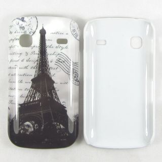 White Paris Eiffel Tower Envelope Hard Cover Case for Samsung Galaxy Gio S5660