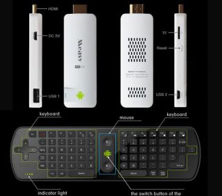 Measy U1A Android 4 0 Smart TV Dongle WiFi Media Player Wireless Flying Mouse 11
