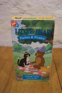 Sendak's Little Bear Parties Picnics VHS Video