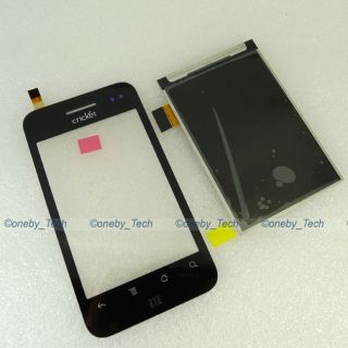 New LCD Screen Display Black Touch Screen Digitizer Lens for ZTE Cricket X500