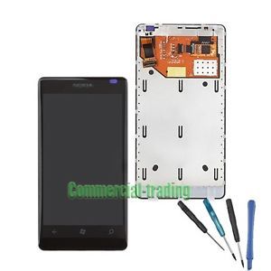 LCD Display Touch Digitizer Screen Glass Assembly Bezel for Nokia Lumia 800