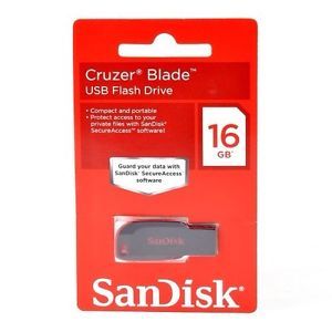 SanDisk Cruzer Blade 16GB USB 2 0 Flash Drive