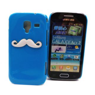 Glossy Beard Chaplin Dumb 3D Mustache Case Cover for Samsung Galaxy Ace 2 I8160