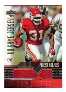 Priest Holmes Game Used Jersey 2004 Upper Deck UD Swatch Worn Kansas City Chiefs