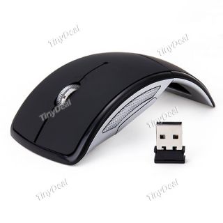 Wireless Cordless Optical Folding Mouse Mice Mini w USB Receiver F Laptop PC
