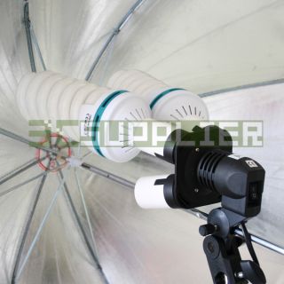 Photo Video 1 to 4 Socket E27 Light Stand Splitter Lamp Bulbs Adapter Holder