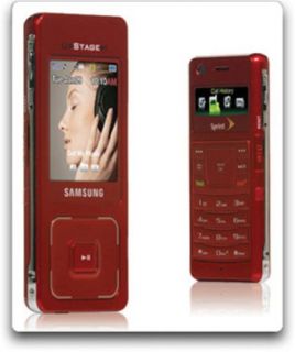 Samsung Upstage M620 Camera Music Player CDMA Phone Sprint B Stock Red