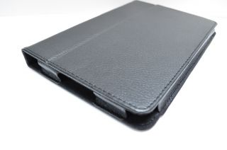 Black Leather Cover Stand Case for  Kindle Fire 3G WiFi