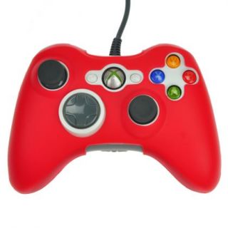 Red New Silicone Skin Case Combo for Microsoft Xbox 360 Controller