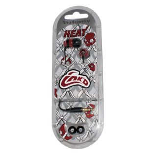 Skullcandy NBA INKD Miami Heat In Ear only Headphones   Black Red