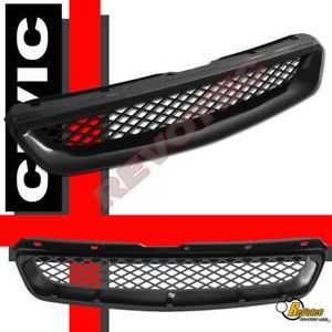 96 97 98 Honda Civic Front Mesh Grill Grille EX LX DX