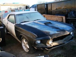 1970 Hot Rod Mustang Roll Bar Side Pipes A 1969 351 Hood Scoop by Ford