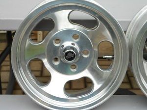 2 Like New 15x8 Ansen Sprint Aluminum Slotted Wheels for GM Hot Rods or Gassers