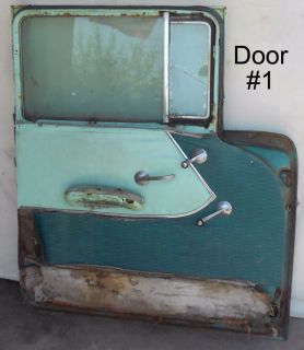 Original Vtg 1955 1956 1957 Chevy Bel Air 4 Door Car Doors Restoration Will SHIP