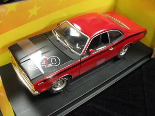1971 Plymouth Duster 340 Red Black American Muscle Ertl Collectibles 1 18