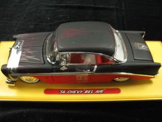 1956 Chevrolet Bel Air Black Red Road Rats Jada Toys 1 24 Car Mint