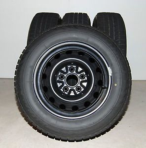 Bridgestone Blizzak 195 65R 15 91T WS70 Snow Tires Mounted on Steel Wheels 4