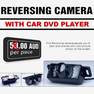 Car Rear View Backup Camera Night Vision Waterproof IR Camera for Car DVD Player