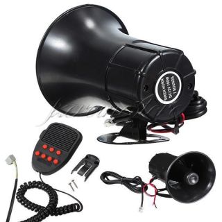 12V 100W Car Motorcycle Truck 7 Sound Loud Speaker Warning Alarm Horn Siren Bell