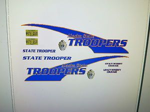 Alaska State Trooper Patrol Car Decals 1 18 Custom New Scheme
