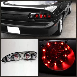 93 02 Camaro LED Halo Ring Style Black altezza Tail Brake Lights Left Right