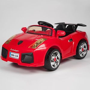 Red Lambo Kids Ride on RC Car Remote Control Electric Power Wheels 