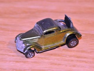 Green 36 Ford Couple Redline Hot Wheels 1968 Car Rumble Seat