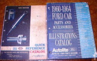 1960 61 62 63 64 Ford Parts Catalog Fairlane T Bird Galaxie 500 Falcon Sunliner