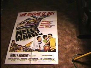 Hell on Wheels Orig Movie Poster '67 Drag Car Racing