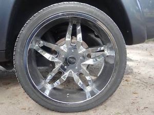 Status Brand 22" Chrome Rims on Kumho Low Profile Tires