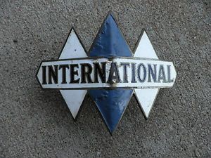 1930's 1940's International Hood Truck Grill Emblem Badge Vintage