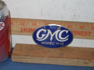 Vintage GMC Truck Radiator Hood Ornament Medallion Badge Emblem Trim Model K16
