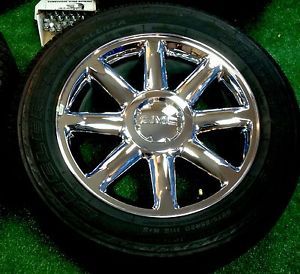 New 20" inch GMC Sierra Yukon Denali Chrome Wheels and Bridgestone Dueler Tires
